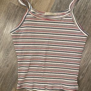 Active USA rainbow striped tank top size medium
